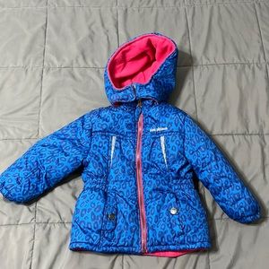Girls’ Pink Platinum puffer jacket 24 months